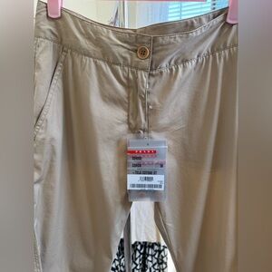 Prada Women's Tan Straight Leg Pants